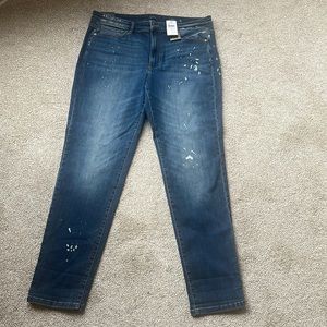 Jill denim Boyfriend straight ankle jeans in size 14.